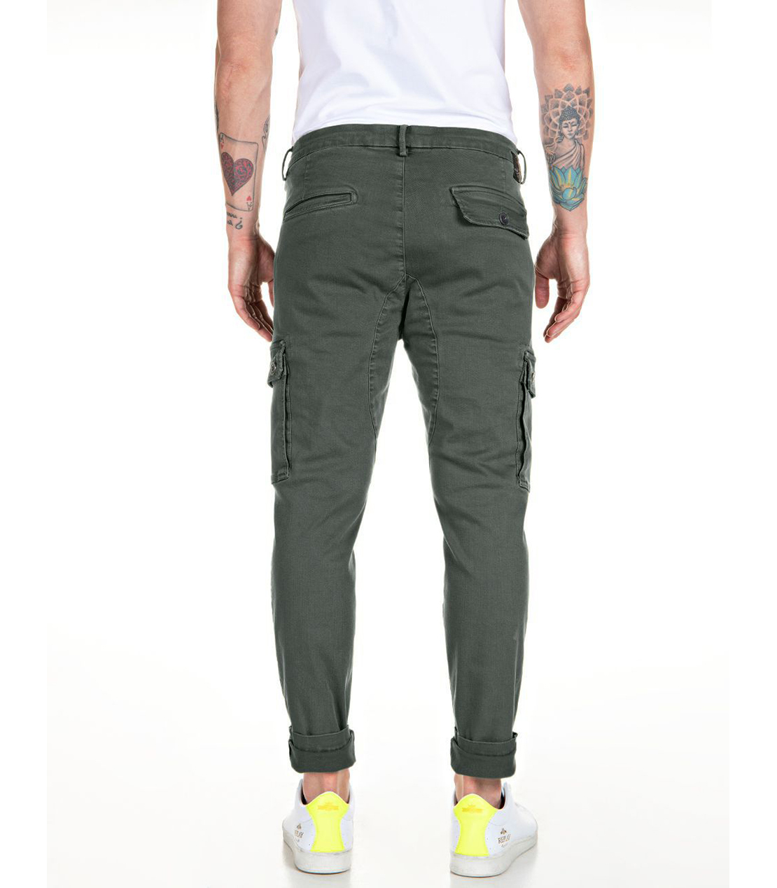 JAAN ハイパーフレックス X.L.I.T.E. チノカーゴパンツ 詳細画像 ミリタリーグリーン 2